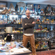 Brian Volk Weiss in his toy filled office.